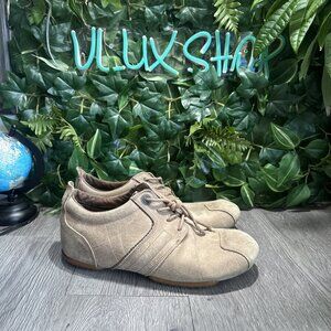 Vintage Diesel Suede Leather Brown Low Top Sneakers Shoes Sz 10 Y2K For Repair